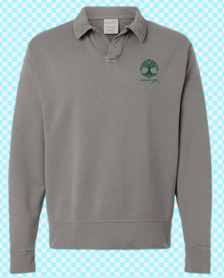 Collar Polo Sweatshirt