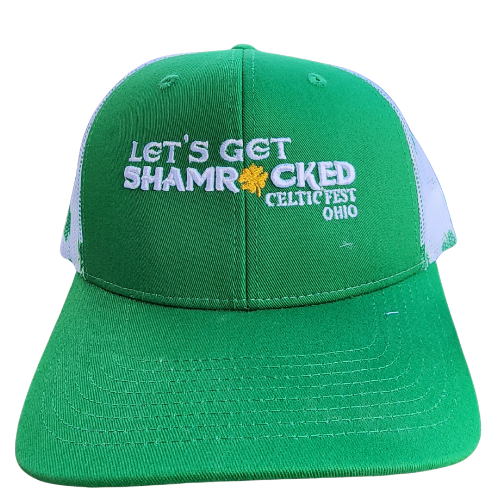 5 Panel Mid Profile Shamrock Trucker Hat