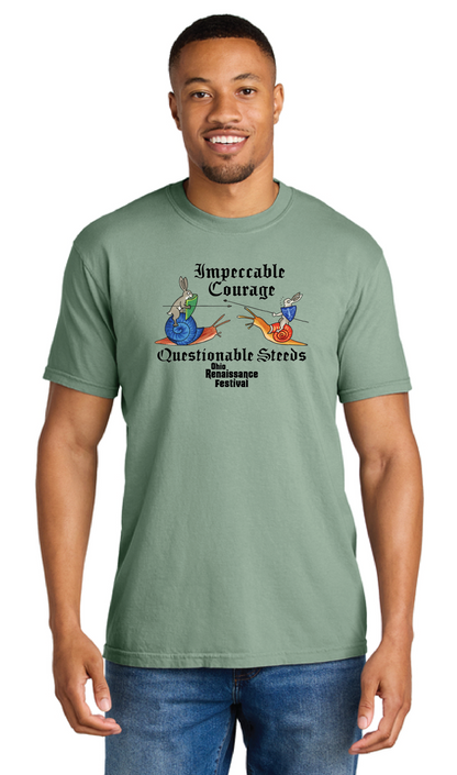 🐌 Impeccable Courage - Questionable Steeds Tshirt