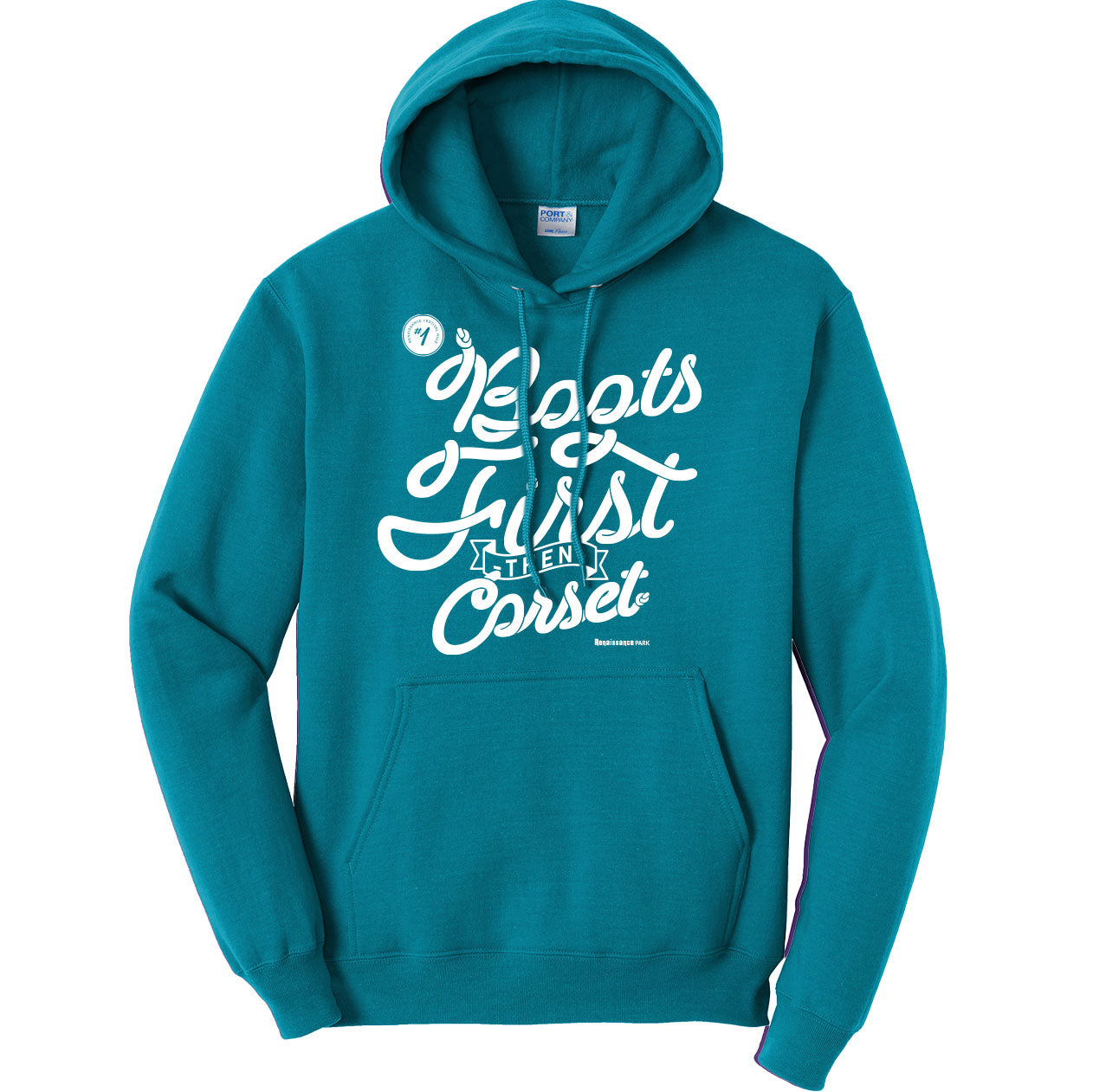 Boots First Then Corset Hoodie